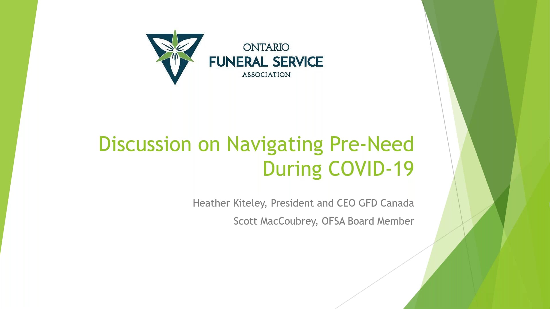 Discussion on Navigating Pre-Need During COVID-19 (1)